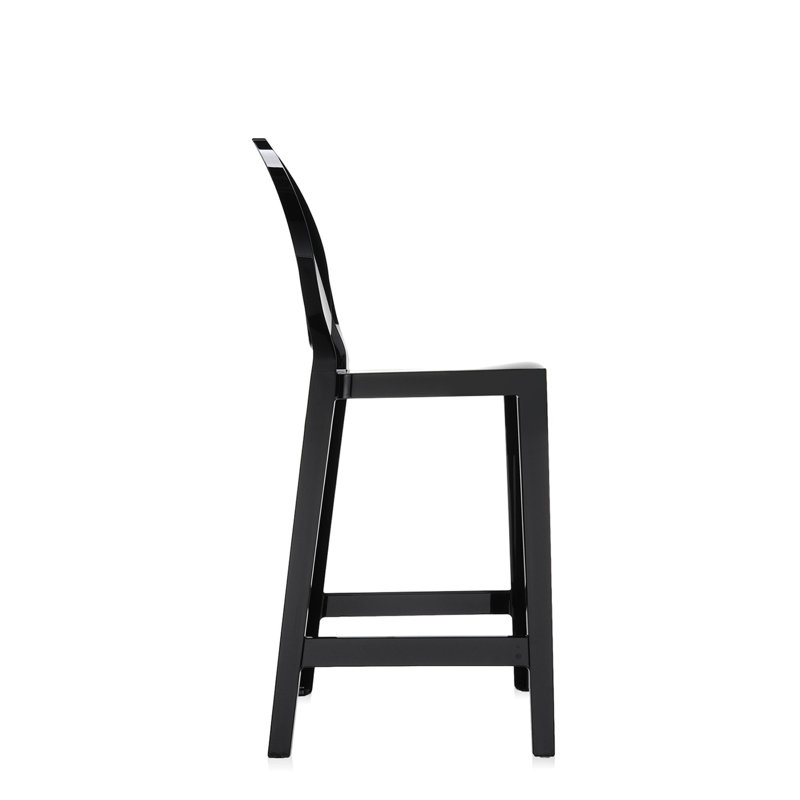 One More Outdoor Bar Stool, 65 cm, Glossy Black