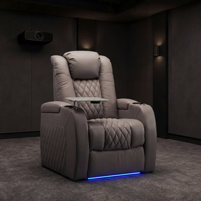 Mixell Upholstered Home Theater Seating With Cup Holder