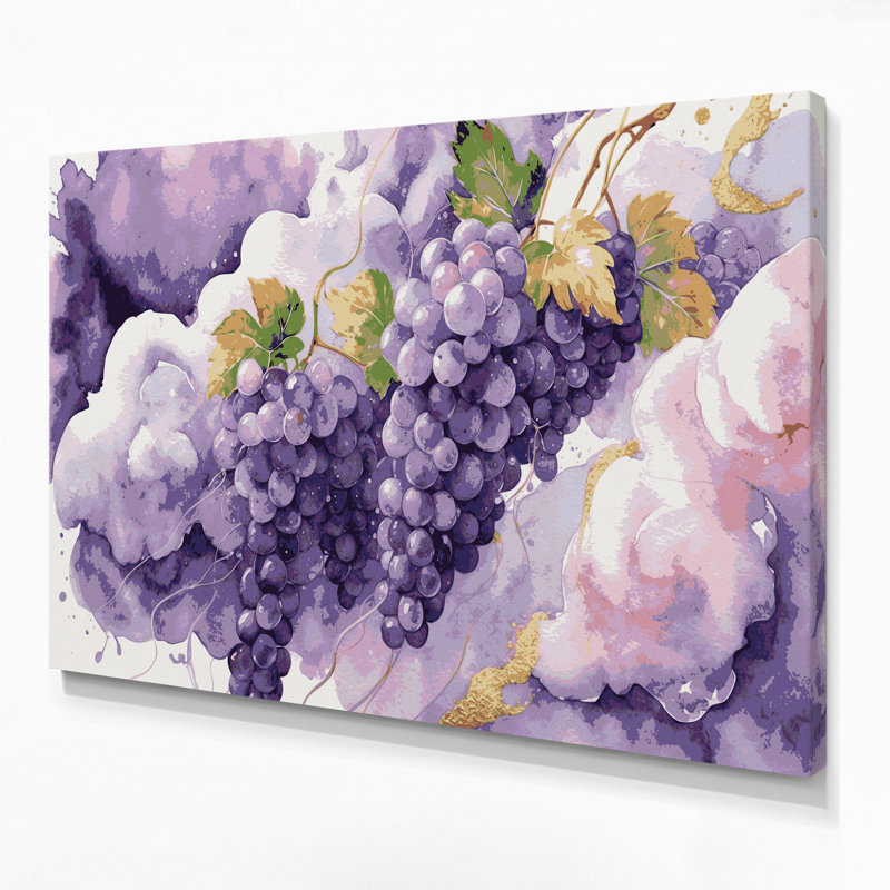 Art mural sur toile rose, H 11 po x l 14 po