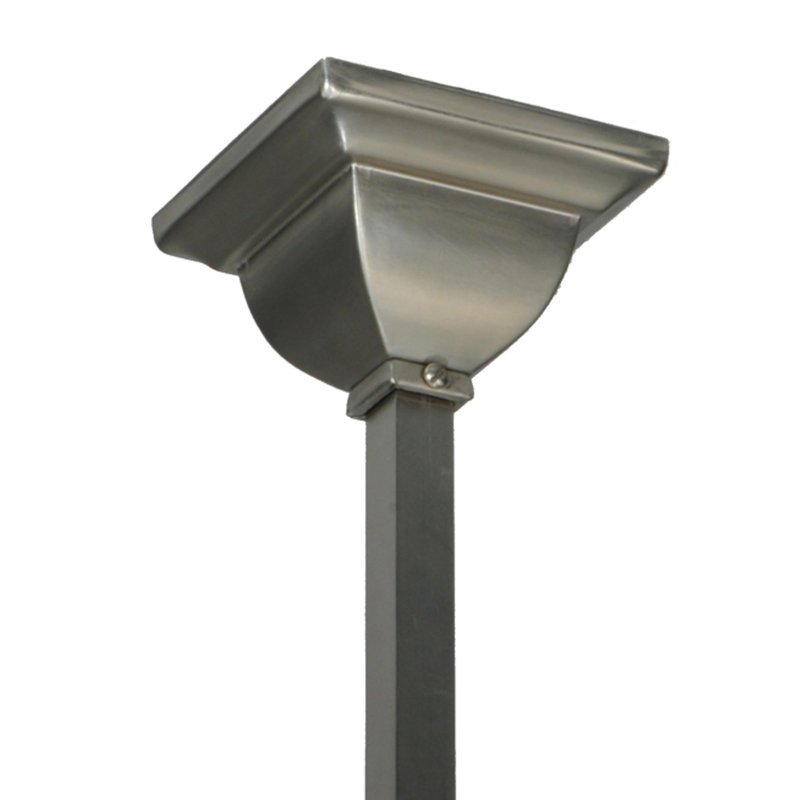 Brushed Nickel Glass Globe 2-Light Indoor/Outdoor Pendant