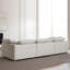 Coussin modulaire blanc en polyester-1815200867