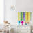 XFM Analog Clock For Kids Learning Colorful Small Wall Clocks Battery Operated 12 Inch Silent Wall Clock For Nursery Learn To Tell Time