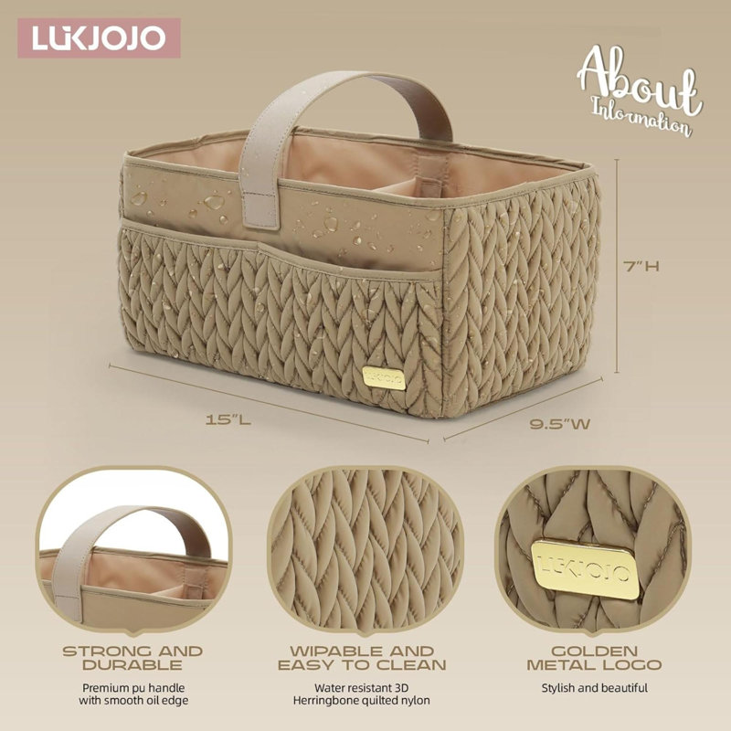 Rebrilliant Nylon Storage Bag, Beige