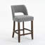 Tabouret de comptoir rembourré en bois massif-87925485-87925482