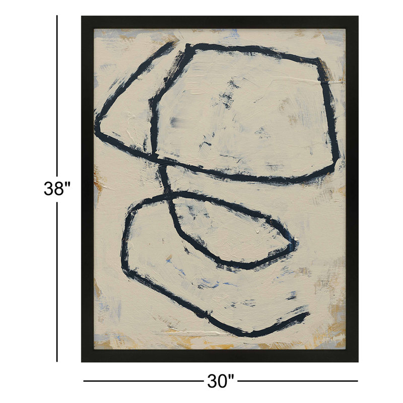 «Furston Tw torsed 4» par Jacques Pilon - impression d'un seul cadre, Papier avec cadre noir, H 38 po x l 30 po x P 1,25 po