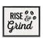  "Rise & Grind Coffee Bean", art mural encadré par Natalie Carpentieri-1288521818-1288521819