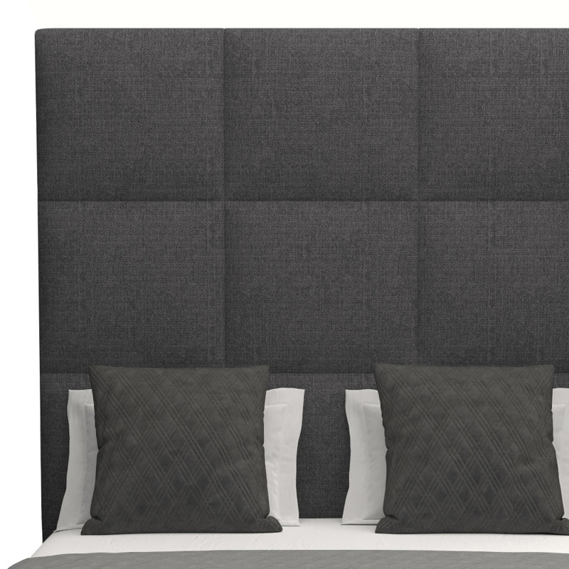 Dezyah Upholstered Standard Bed, Charcoal Revolution®, California king