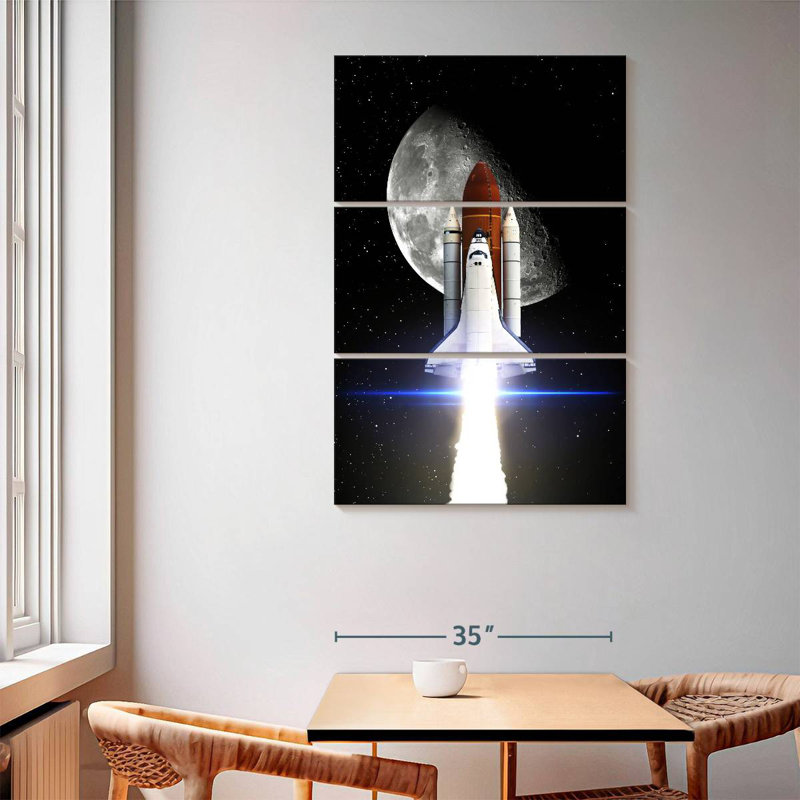 Oberle Space Shuttle Mission, 65" H x 42" W