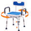 Siège de douche rotatif à hauteur réglable avec capacité de 400 lb et séchage rapide confortable pour fauteuil pivotant pour personnes à mobilité réduite
