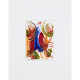 Red And Blue Swirls Painting