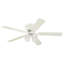 Contempora IV - blanc, 52 po Ventilateur de plafond d'intérieur avec pales réversibles en pin blanc / blanc délavé