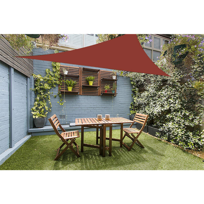 Toile d'ombrage rectangulaire 10 'x 10', 16,5 pi x 16,5 pi, Rouge foncé