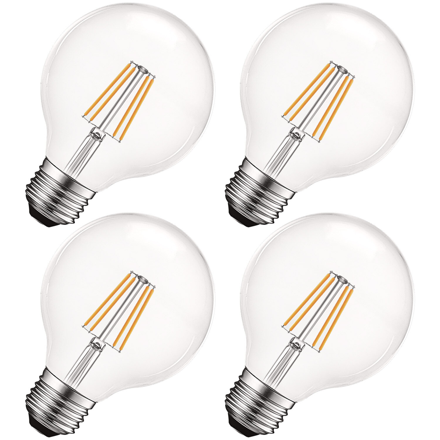 Globe Electric Company 4,5 watts (équivalent à 40 watts), ampoule DEL  intelligente B11, à intensité variable, culot E12 blanc / candélabre  réglable et Commentaires - Wayfair Canada