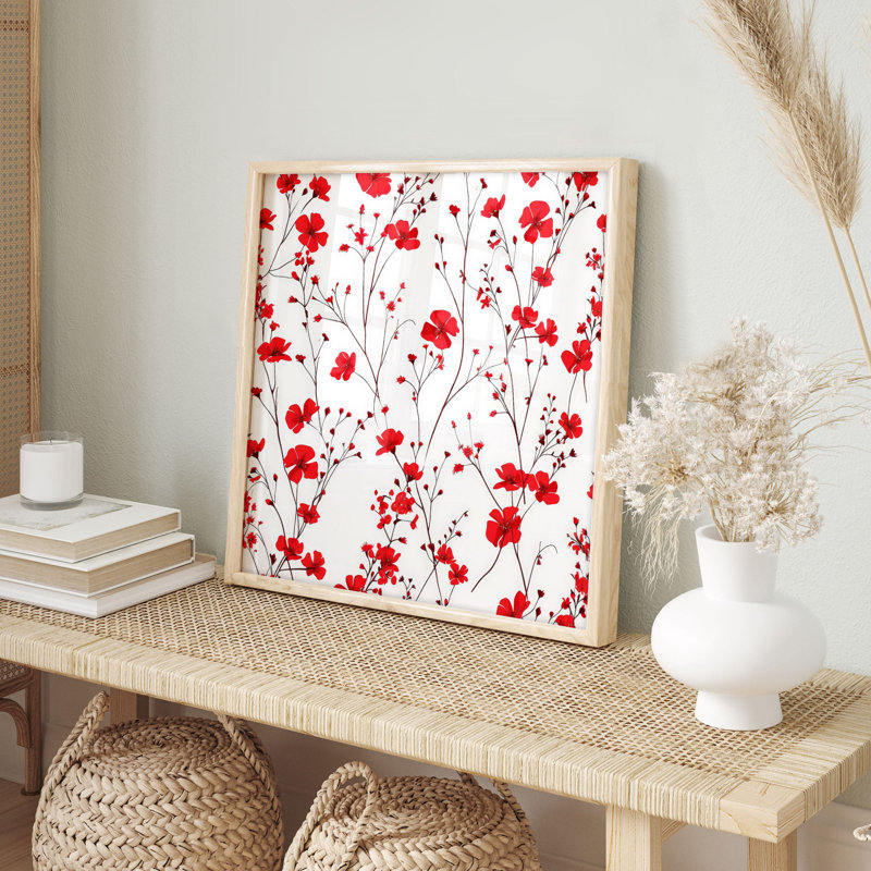 Art floral sans cadre, H 12 po x l 12 po