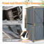 Armoire de rangement extérieure, remise à outils avec structure en métal pour la cour
