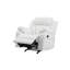 Élégant fauteuil inclinable blanc avec accoudoirs rembourrés-671287764