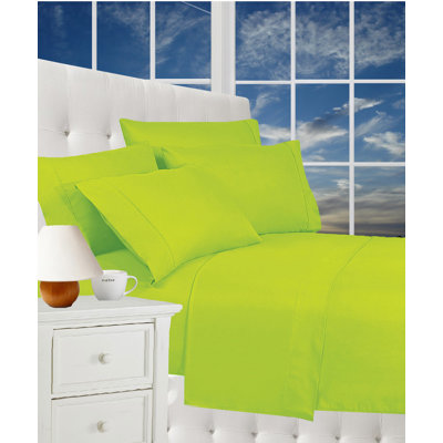 Ensemble de draps en microfibre percale avec drap-housse