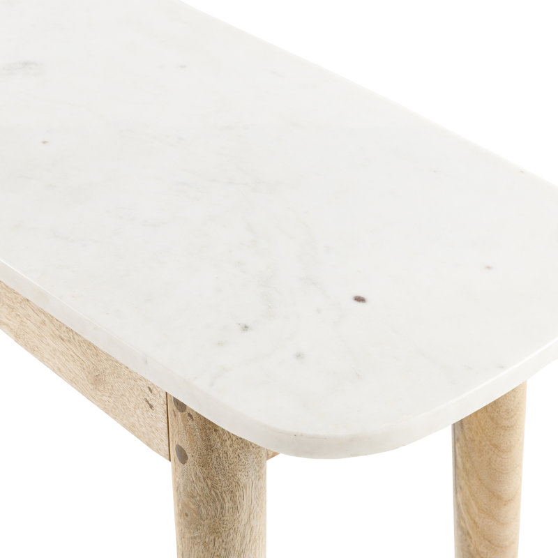 Console en marbre véritable 35,4 po Margate