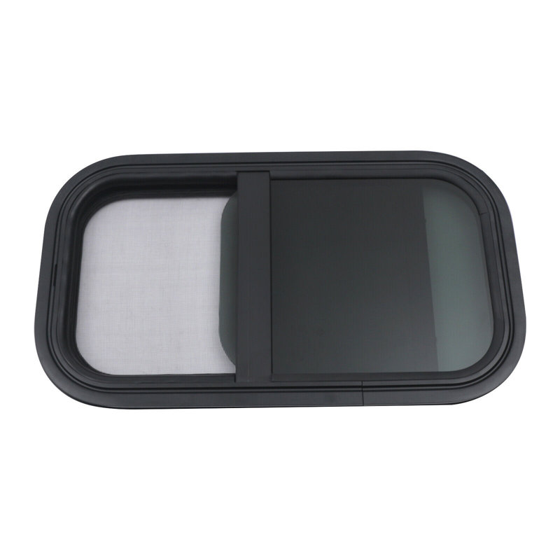 Vertical Sliding RV Window Black