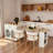 Expandable Kitchen Island With Dining Table, Power Outlet, 2 Drawers, Open Shelves And Movable Wheels