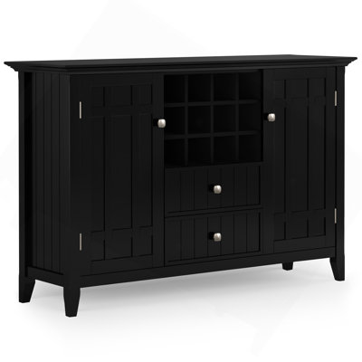 Bedford - Sideboard Buffet And Wine Rack - Black