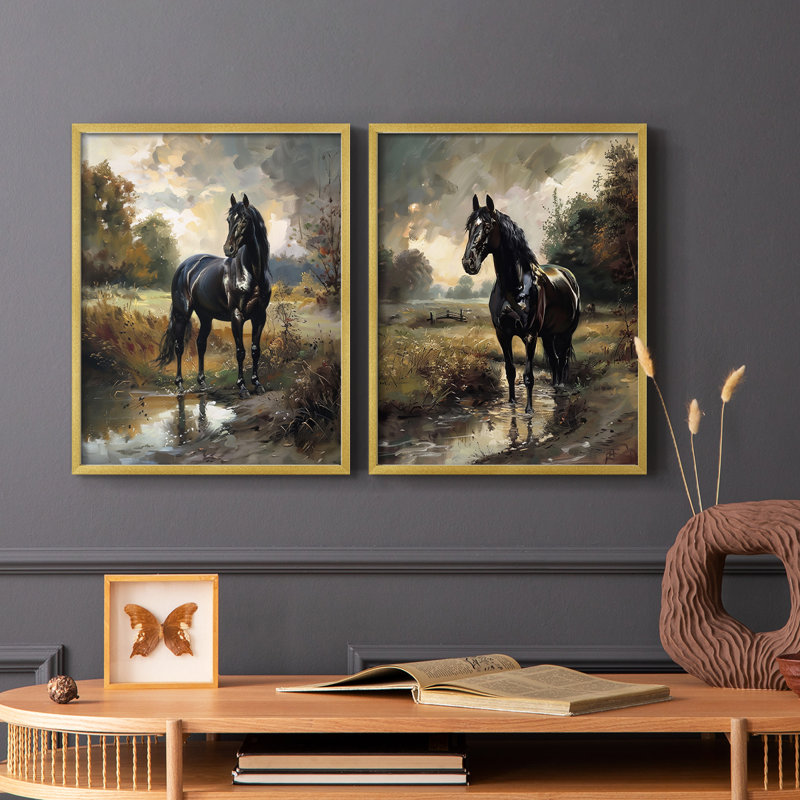 ANIMALS Series CECXVII - Reproduction encadrée de qualité supérieure - prête à être accrochée - aucun clou requis - aucun clou requis