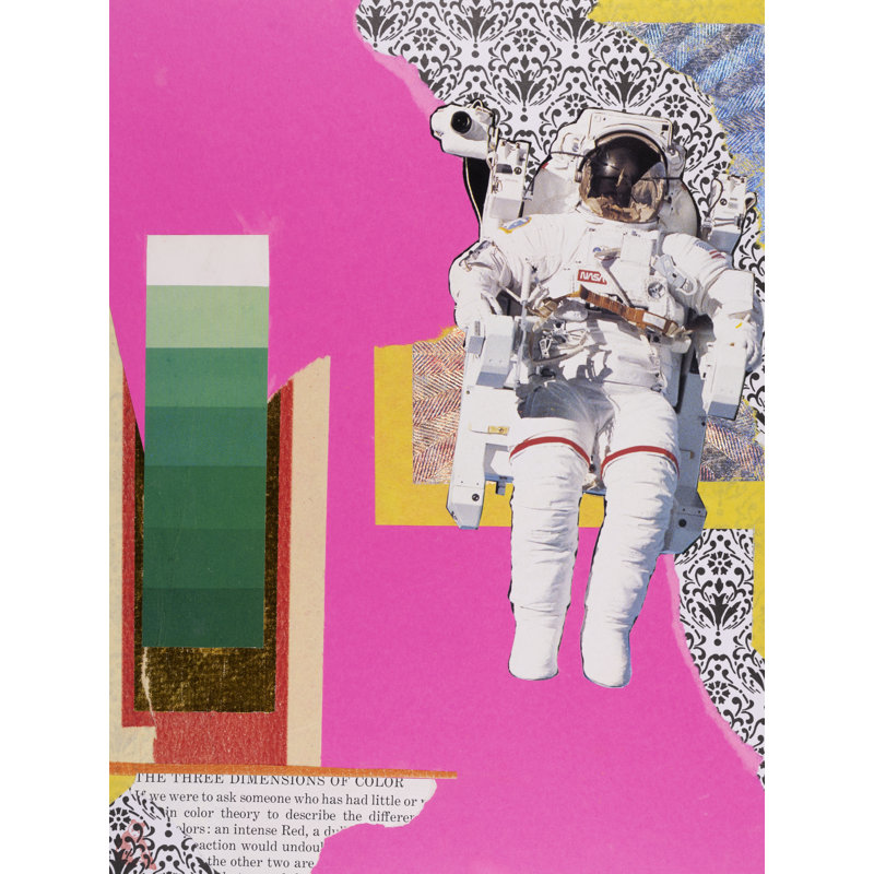 Rose, jaune, NASA par Jphono 1 - impression, H 33 po x l 25 po, Toile tendue, H 32 po x l 24 po