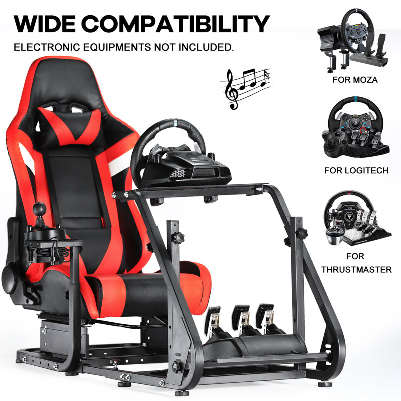 Inbox Zero PC & Racing Game Chair with Built-In Speaker