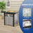 7-Pieces Patio Sofa Sets with 28'' Fire Pit Table, PE Rattan Wicker for Patio , Deck and Yard-1664110539-1664110534