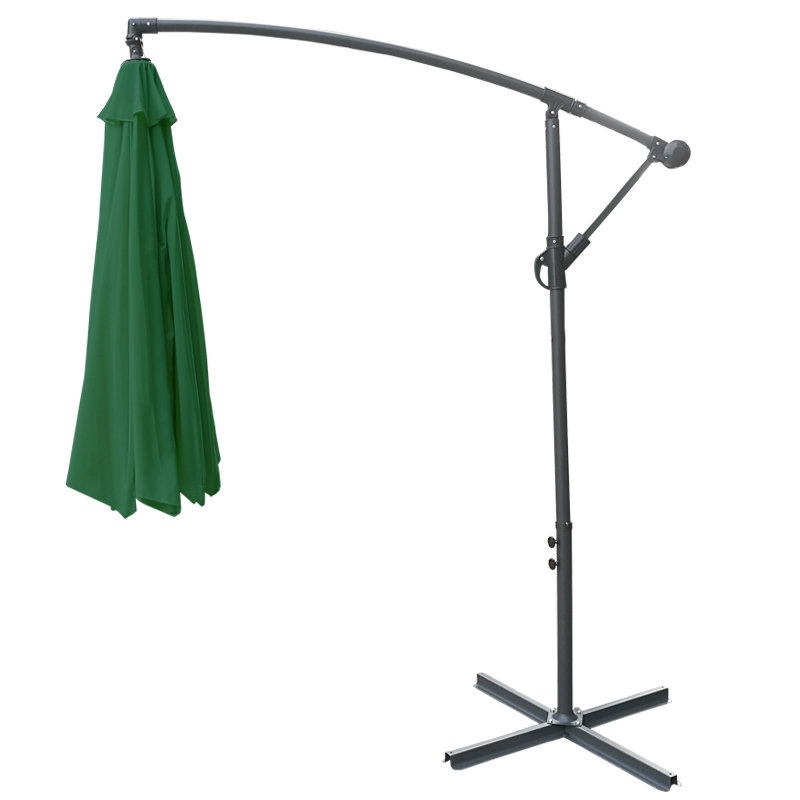 300cm Cantilever Parasol, Green