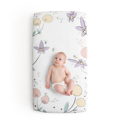 100% Cotton Fitted Crib Sheet - Moonlight Mermaid