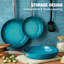 Poêle à frire antiadhésive en aluminium avec couvercle Hlafrg-98900440-98900442