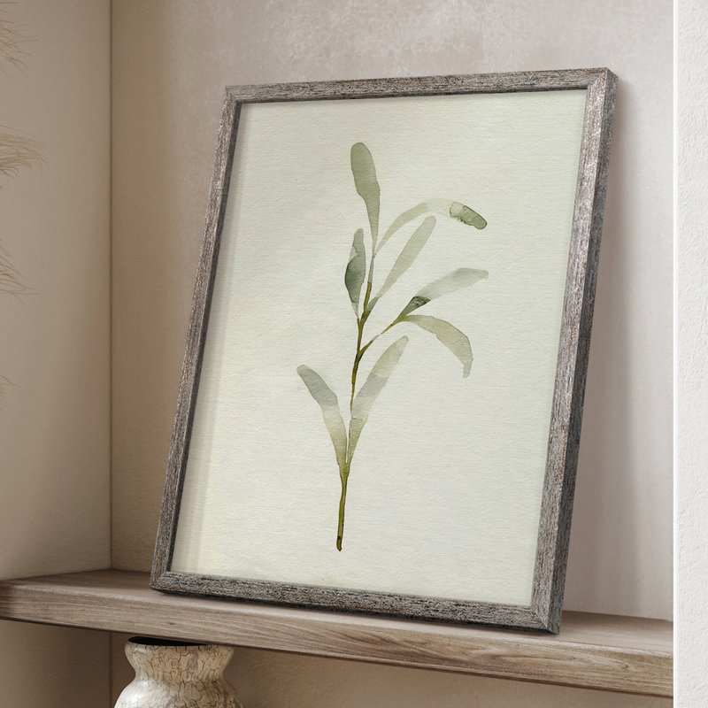 Olive Leaves I Framed Print - Solid Wood, 15" H x 12" W