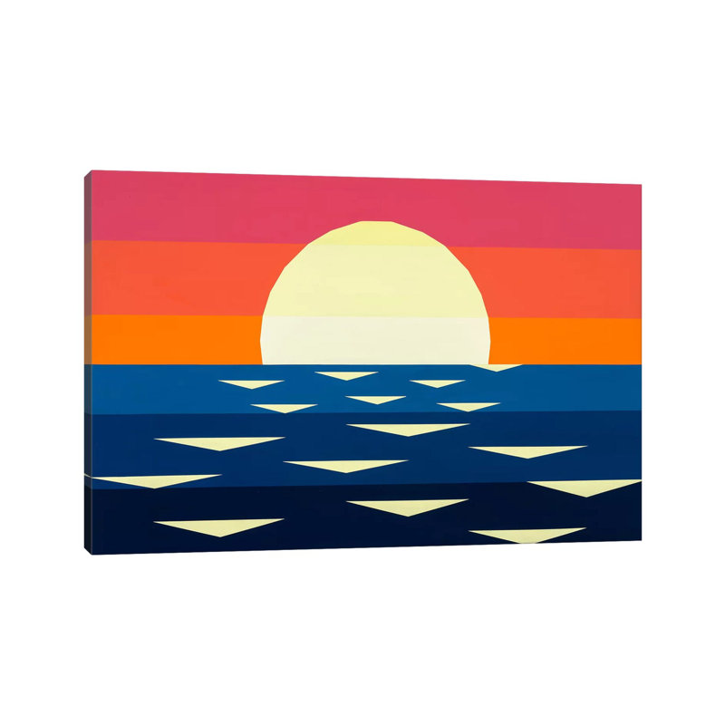 Nautical Sunset II 1 Piece Wrapped Canvas Wall Art, 45.72cm H x 66.04cm W