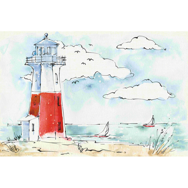 Coastal Life VII bleu / rouge