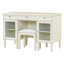 Bureau de coiffeuse 2 en 1 avec miroir rabattable, coiffeuse avec tiroir et armoire, bureau d'ordinateur multifonctionnel pour bureau, vestiaire, chambre à coucher, salon