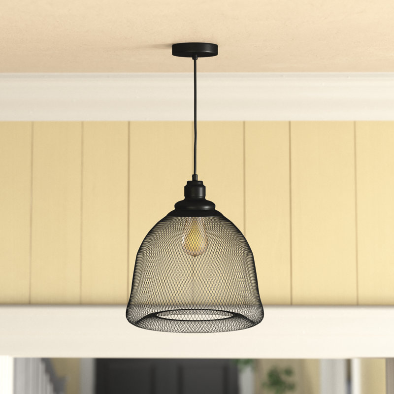 Luminaire suspendu en forme de dôme à 1 lumière Gormady