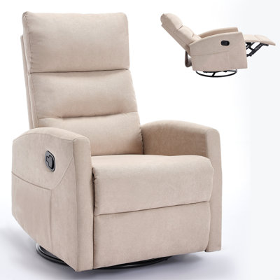 Manual Recliner Chair With Rocker And Swivel