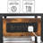 25.2'' H X 16.5'' W Mobile Printer Stand with Charging Station