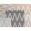 Tapis rectangulaire en coton / laine à motif de chevrons fait à la main 9 pi x 12 pi Carressa