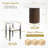 Alpena 5-Pieces Faux Marble and Wood Dining Table Set with Boucle Chairs, White-1692833131-1692833132-1692833135