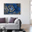 «Blue and Gold Abstract Geode» par Oliver Gal - reproduction-68786463-68786468