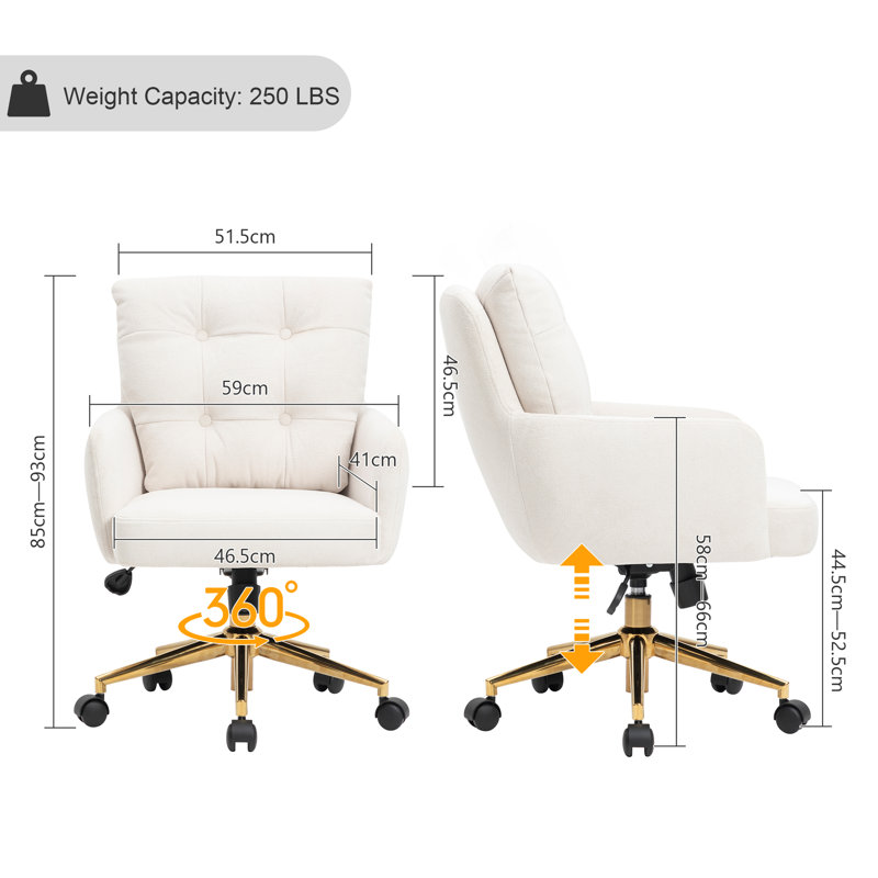 Zareon Office Chair, Beige