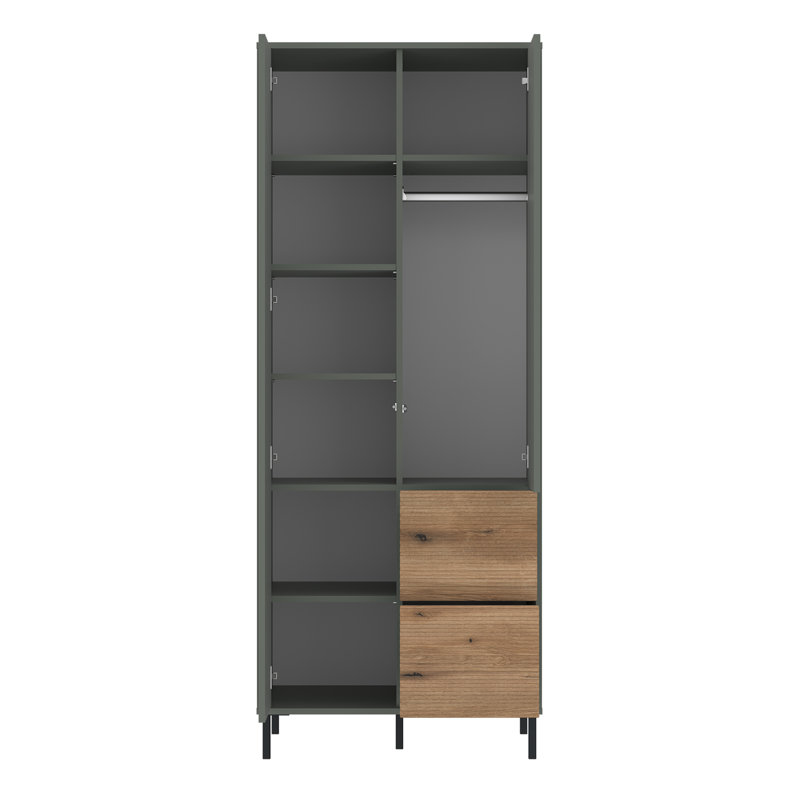 Sabreen 2 Door Manufactured Wood Wardrobe