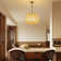 3 Light Rattan Chandelier