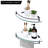 Dwynwen Triangle Glass Floating Shelf-1658565657