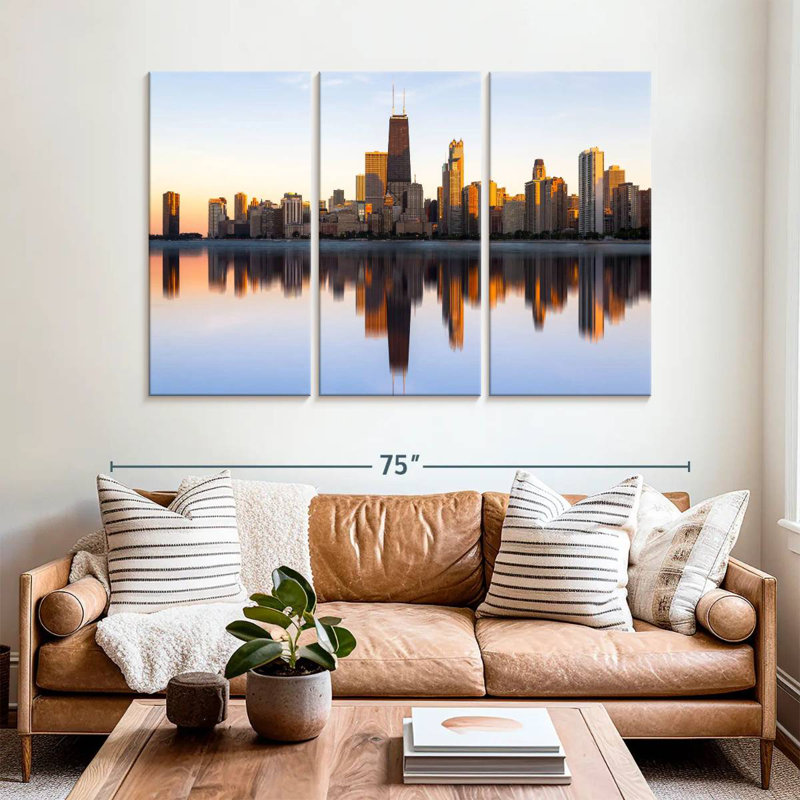 Sireci Chicago Morning Horizon, 36" H x 57" W