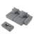 Modern Oversized Modular Sectional Sofa With 2 Chaise Lounge And 2 Armrest,Sparkling Chenille Fabric Soft Cushion Sofa With 4 Pillows,4 PCS DIY Combination Tufted Sofa,No Assembly Required-1342882238