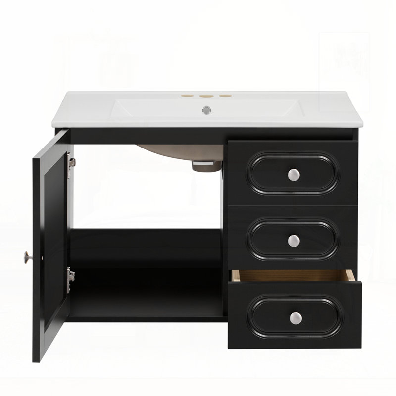 Meuble-lavabo 30 po avec lavabo en céramique