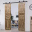 Portes en teck rétro vintage sculptées à la main de l'Inde - portes en bois antique, 80 x 33,5